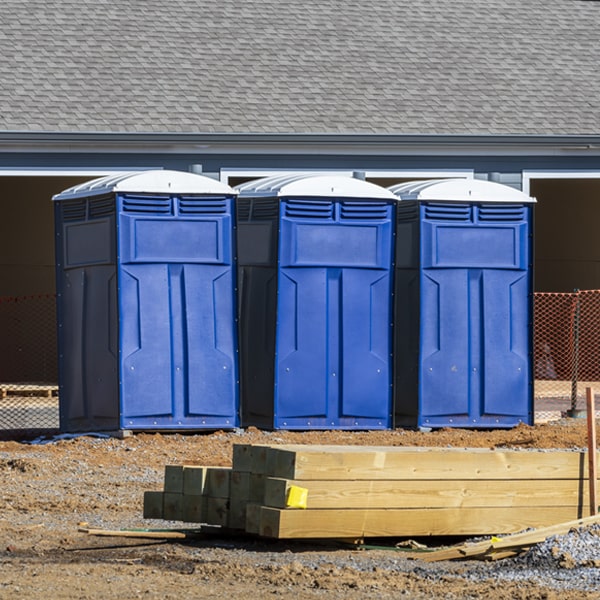 is there a specific order in which to place multiple porta potties in Heron Bay Georgia